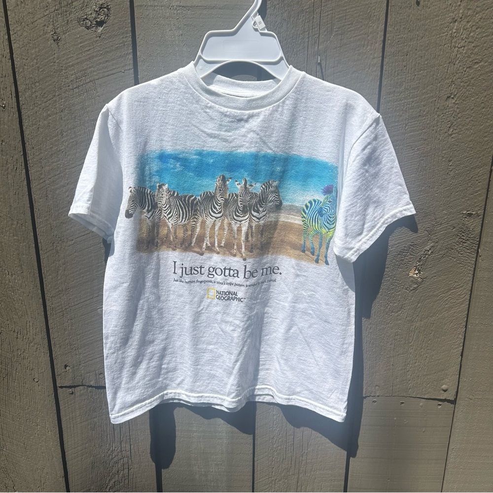 Rare National Geographic Zebra Shirt